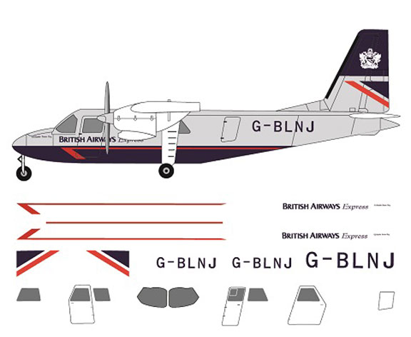FR14116-BN2A-Islander-British-Airways-Profile-and-Decal-812-W