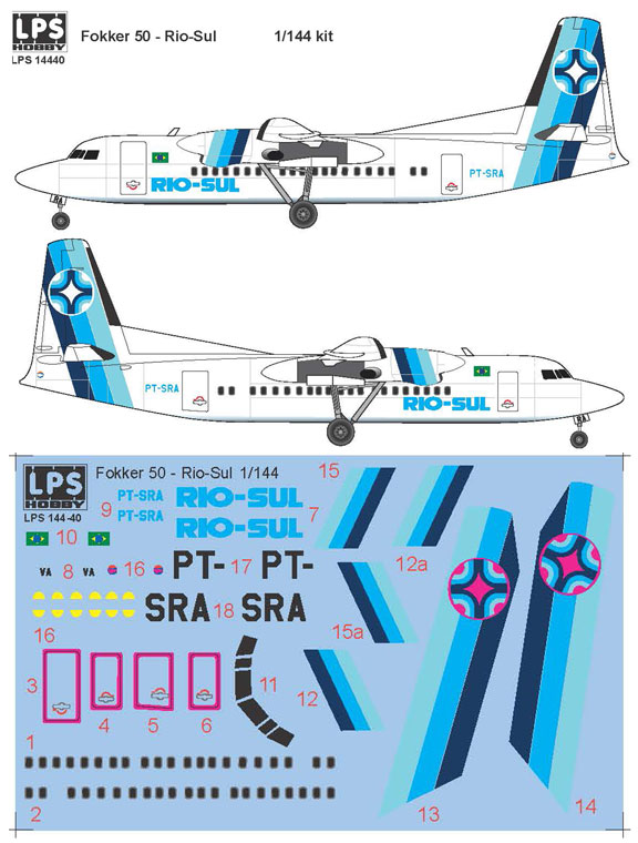 LPS144-040-Rio-Sul-Fokker-50-Profile-and-Decal-812-W