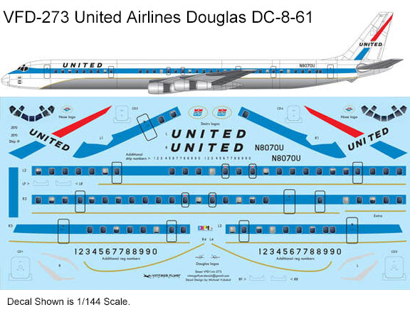 VFD-273-United-delivery-DC-8-61-Profile-and-Decal-812-W