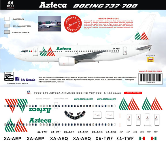 8A-549-Azteca-Airlines-Boeing-737-700-Profile-and-Decal-812-W