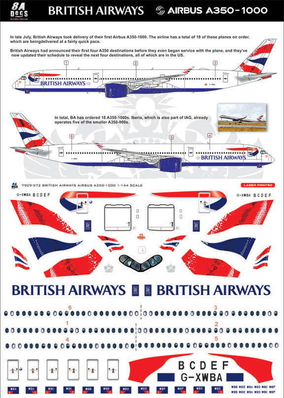 8A-572-British-Airways-A350-1000-Instructions-and-Decal-812-W