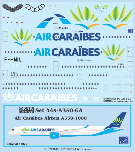 DW44-A350-006A-Air_Caraibes_1000_profile-W