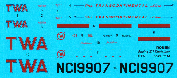 ROD339-B307-Stratoliner-TWA-Decal-812-W