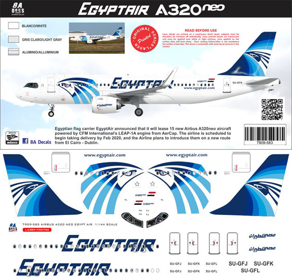 8A-583-Egyptair-A320NEO-Instructions-and-Decal-812-W