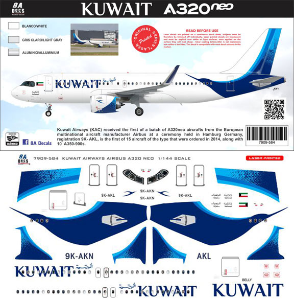 8A-584-Kuwait-Awys-A320NEO-Instructions-and-Decal-812-W