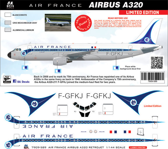 8A-589-Air-France-retro-A320-Instructions-and-Decal-812-W