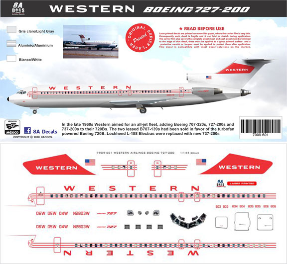 8A601-Western-727-200-Profile-and-Decal-812-W