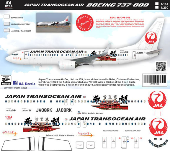 8A-625-JTA-Shuri--Boeing-737-800-Instructions-and-Decal-812-W